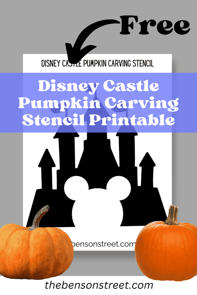Free Disney Castle Pumpkin Carving Stencil Printable