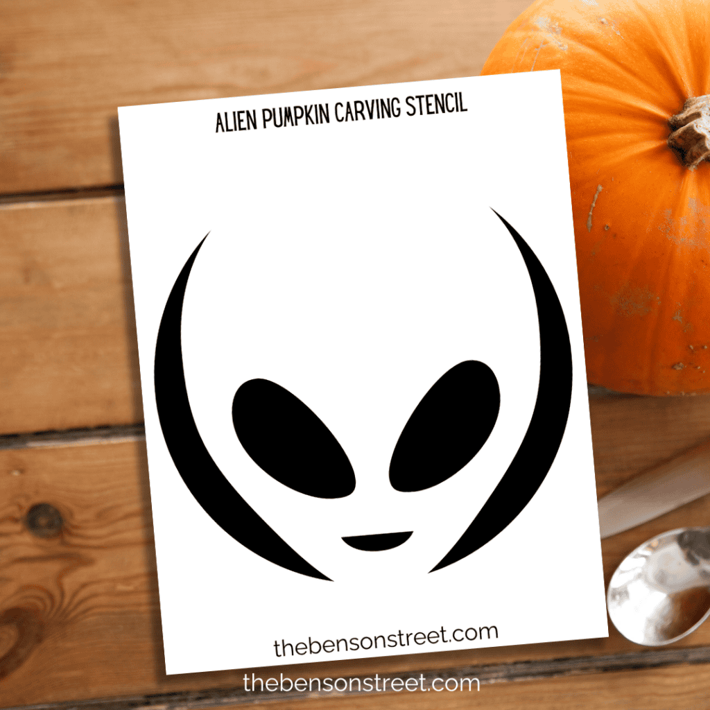 How to Carve an Alien with Pumpkin Carving Stencil
