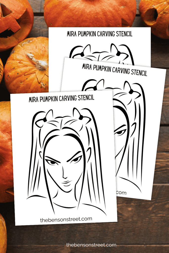 How to carve Mira from KPop Demon Hunters on a pumpkin