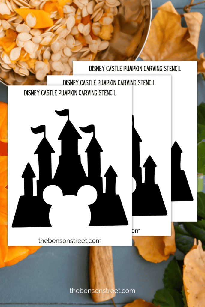 How to carve a Mickey Mouse Castle Pumpkin for Halloween