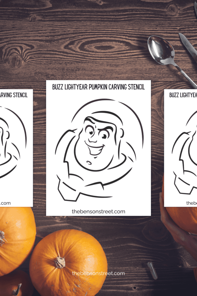 How to carve a buzz lightyear jack o'lantern with a printable stencil 