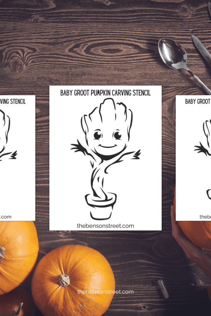 How to carve groot in a pot on a table with carving supplies