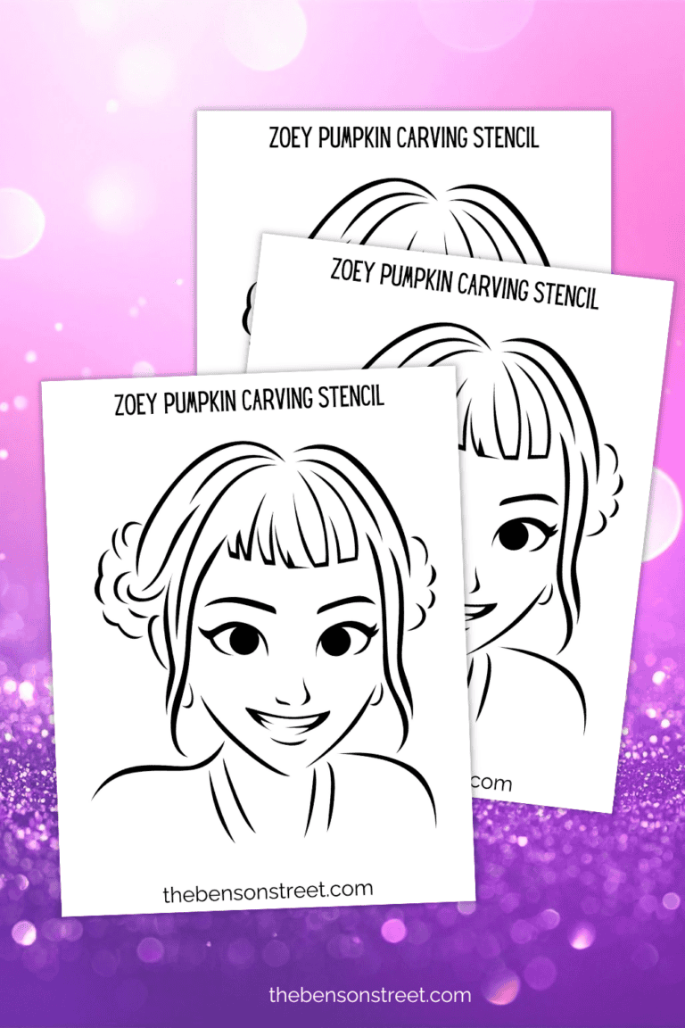 Zoey Stencil printable pages